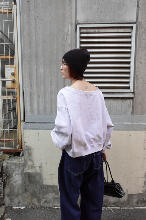 オフショルルーズスウェット